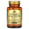 Solgar Naturally Sourced Vitamin E 67 mg (100 IU) 100 Softgels 33984034617