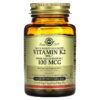 Solgar Naturally Sourced Vitamin K2 100 mcg 50 Vegetable Capsules 33984036031