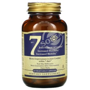 Solgar, No.7, Joint Support & Comfort, 60 Vegetable Capsules 33984505001