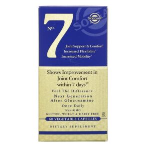 Solgar No.7 Joint Support & Comfort 60 Vegetable Capsules 33984505001