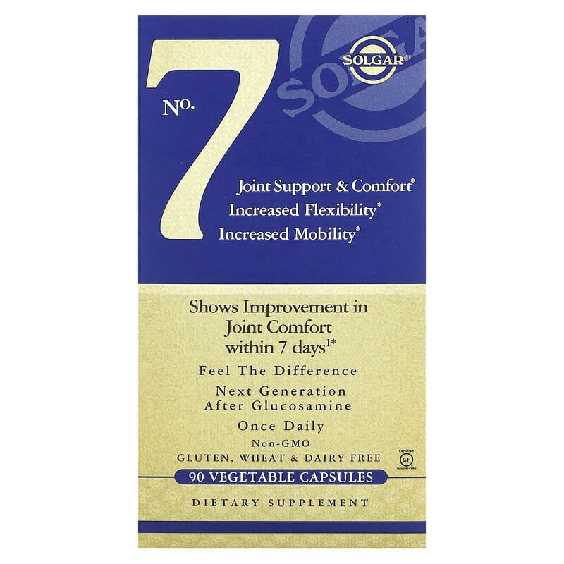 Solgar No. 7 Joint Support & Comfort 90 Vegetable Capsules 33984504981