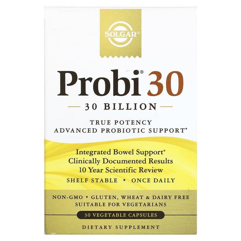 Solgar Probi 30 30 Billion 30 Vegetable Capsules 33984539259