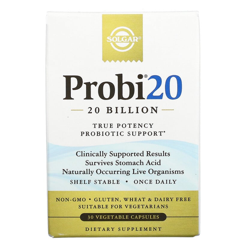 Solgar Probi20 20 Billion 30 Vegetable Capsules 33984539242