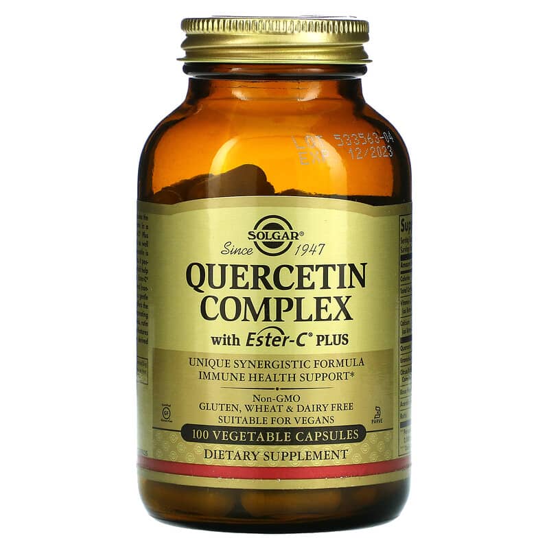 Solgar Quercetin Complex with Ester-C Plus 100 Vegetable Capsules 33984023192