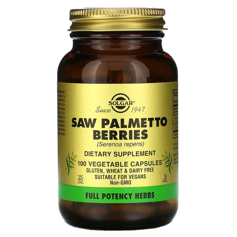 Solgar Saw Palmetto Berries 100 Vegetable Capsules 33984040236