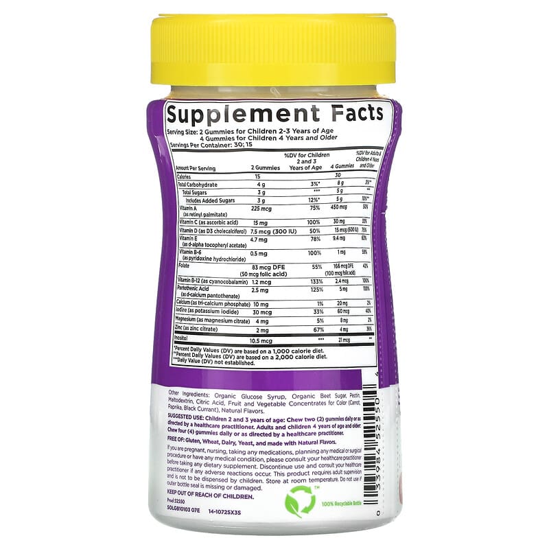 Solgar, U-Cubes, Children's Multi-Vitamin & Mineral Gummies, Cherry & Orange, 60 Gummies 33984525504