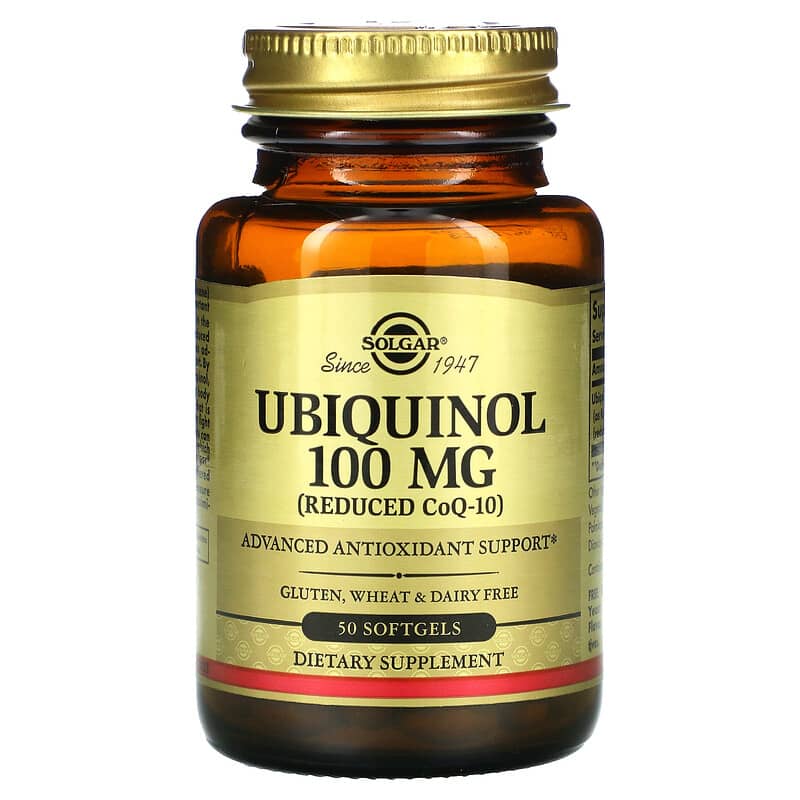 Solgar Ubiquinol (Reduced CoQ10) 100 mg 50 Softgels 33984026414
