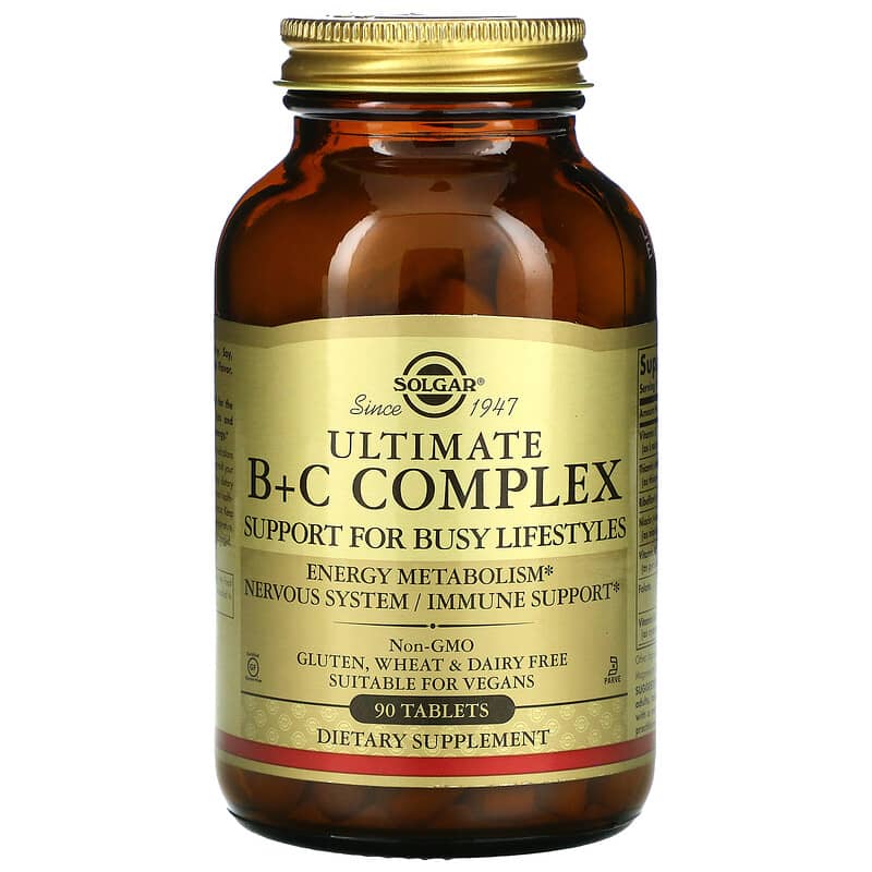 Solgar Ultimate B+C Complex 90 Tablets 33984027725