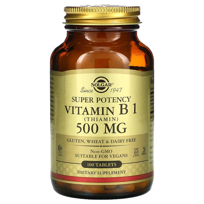 Solgar Vitamin B1 500 mg 100 Tablets 33984029804
