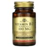 Solgar Vitamin B2 (Riboflavin) 100 mg 100 Vegetable Capsules 33984030503