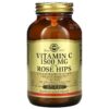 Solgar Vitamin C with Rose Hips 1,500 mg 90 Tablets 33984024205