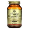 Solgar Vitamin E Naturally Sourced 268 mg (400 IU) 100 Softgels 33984035218