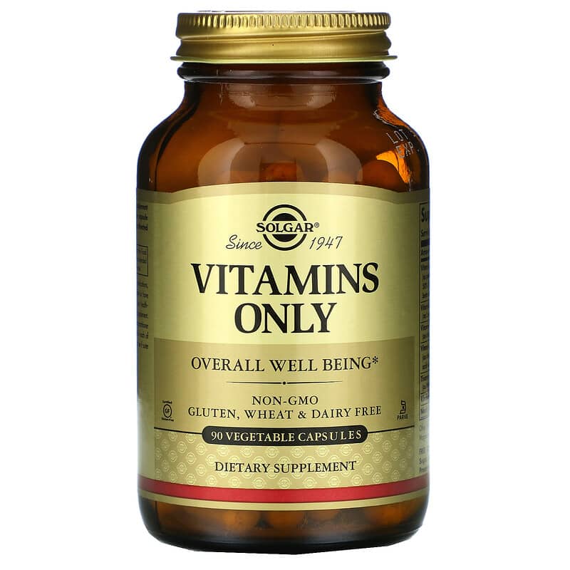 Solgar Vitamins Only 90 Vegetable Capsules 33984028128