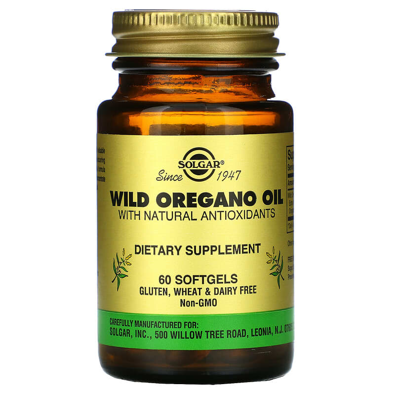 Solgar Wild Oregano Oil 60 Softgels 33984020290