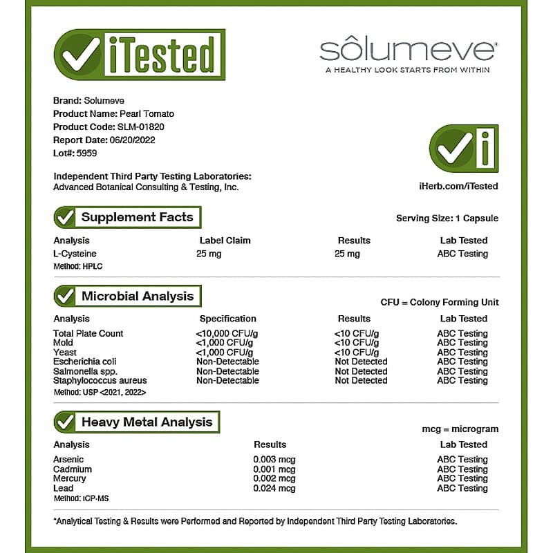 Solumeve, Pearl Tomato, 400 mg, 60 Veggie Capsules 898220018208