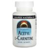 Source Naturals Acetyl L-Carnitine 500 mg 60 Tablets 21078004998