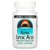 Source Naturals Alpha Lipoic Acid 100 mg 120 Tablets 21078001553