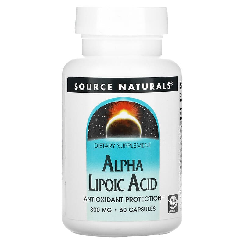 Source Naturals Alpha Lipoic Acid 300 mg 60 Capsules 21078017646
