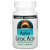 Source Naturals Alpha Lipoic Acid 50 mg 100 Tablets 21078000235