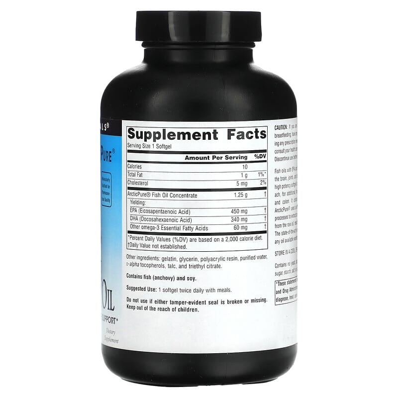 Source Naturals, Arctic Pure, Ultra Potency, Omega-3 Fish Oil, 850 mg, 120 Softgels 21078020172