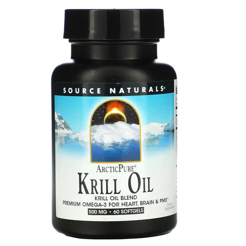 Source Naturals ArcticPure Krill Oil 500 mg 60 Softgels 21078021650