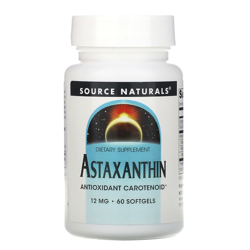 Source Naturals Astaxanthin 12 mg 60 Softgels 21078026891