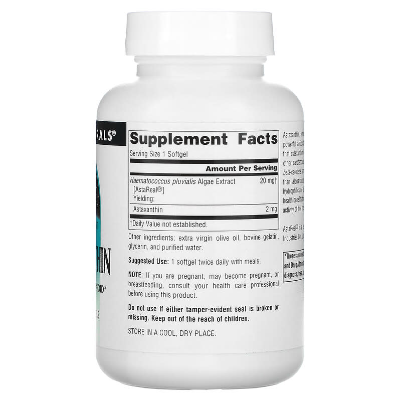 Source Naturals, Astaxanthin, 2 mg, 120 Softgels 21078019565
