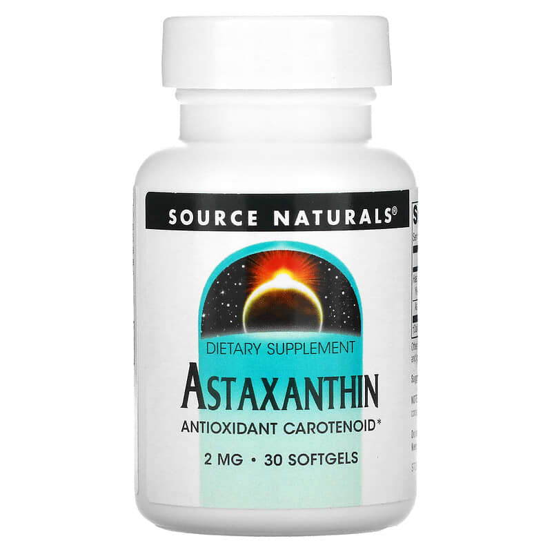 Source Naturals Astaxanthin 2 mg 30 Softgels 21078019541