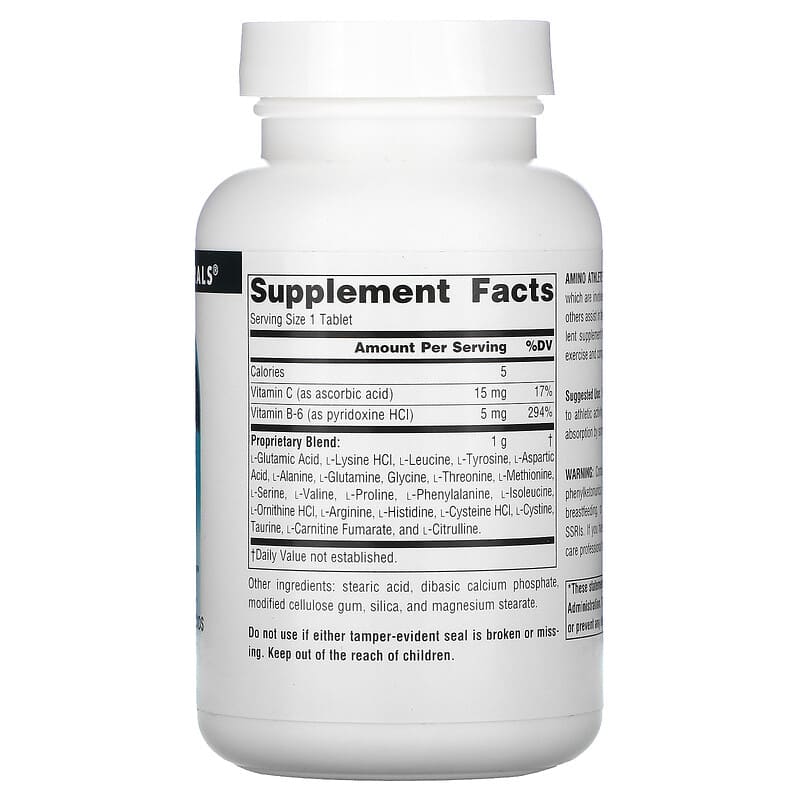 Source Naturals, Athletic Series, Amino Athlete, 1,000 mg, 100 Tablets 21078001867