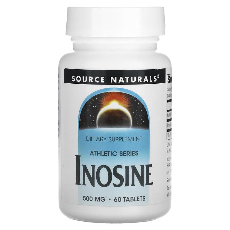 Source Naturals Athletic Series Inosine 500 mg 60 Tablets 21078006527