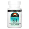 Source Naturals B-1 Thiamin 100 mg 100 Tablets 21078004073