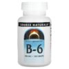 Source Naturals B-6 500 mg 100 Tablets 21078004165