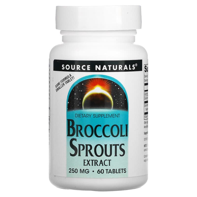 Source Naturals Broccoli Sprouts Extract 250 mg 60 Tablets 21078011040