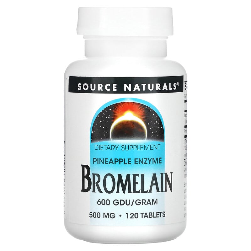 Source Naturals Bromelain 600 GDU/g 500 mg 120 Tablets 21078009078