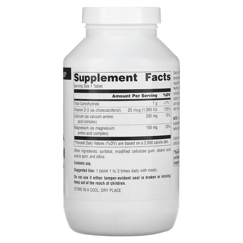 Source Naturals, Calcium & Magnesium, 300 mg, 250 Tablets 21078003045