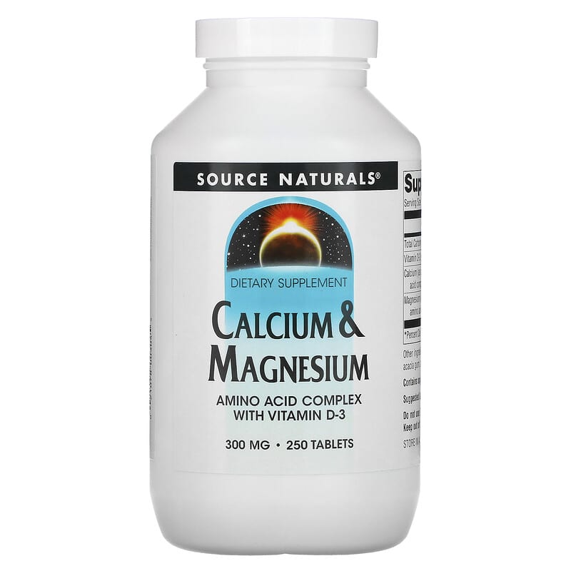 Source Naturals Calcium & Magnesium 300 mg 250 Tablets 21078003045