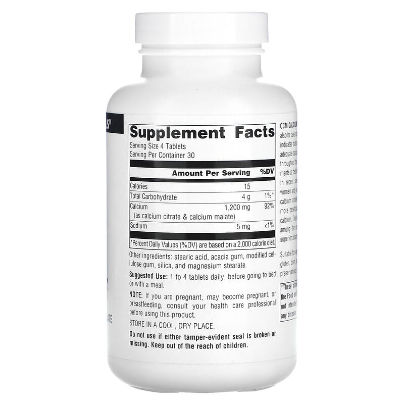Source Naturals, CCM Calcium, 300 mg, 120 Tablets 21078009597