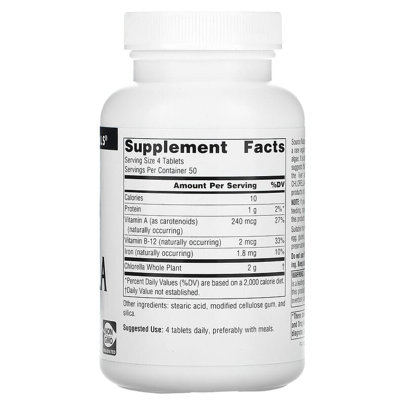 Source Naturals, Chlorella, 500 mg, 200 Tablets 21078006763