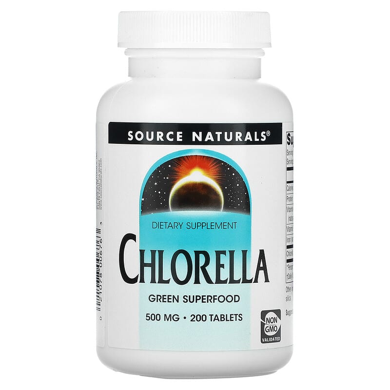 Source Naturals Chlorella 500 mg 200 Tablets 21078006763