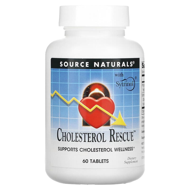 Source Naturals Cholesterol Rescue 60 Tablets 21078017813