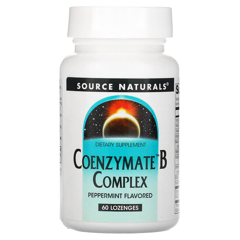 Source Naturals Coenzymate B Complex Peppermint 60 Lozenges 21078009436