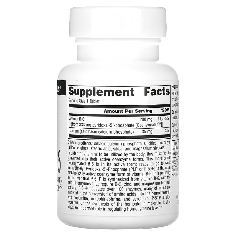Source Naturals, Coenzymated B-6, 333 mg, 30 Tablets 21078021957