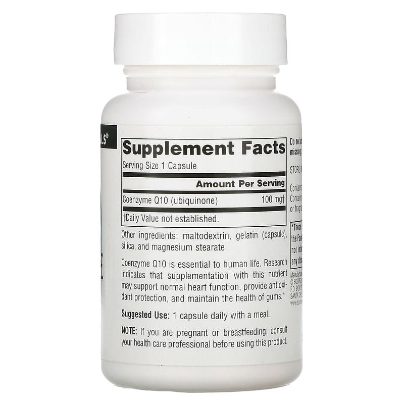 Source Naturals, Coenzyme Q10, 100 mg, 60 Capsules 21078008750