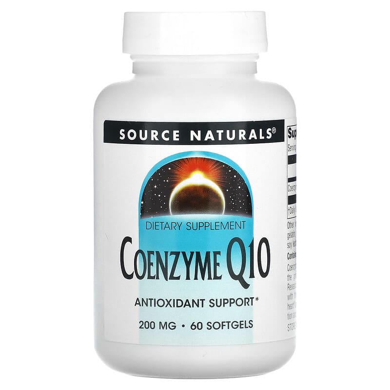 Source Naturals Coenzyme Q10 200 mg 60 Softgels 21078015345