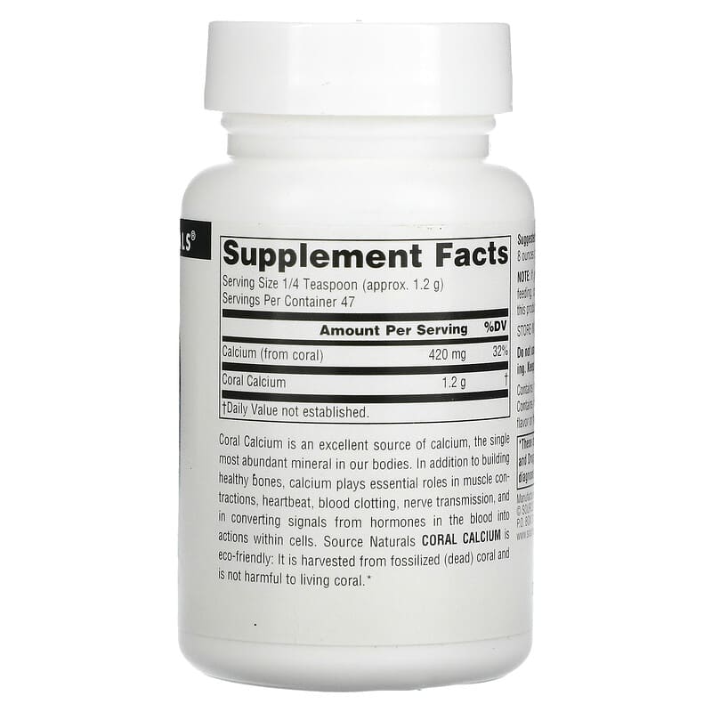 Source Naturals, Coral Calcium Powder, 2 oz (56.7 g) 21078015659