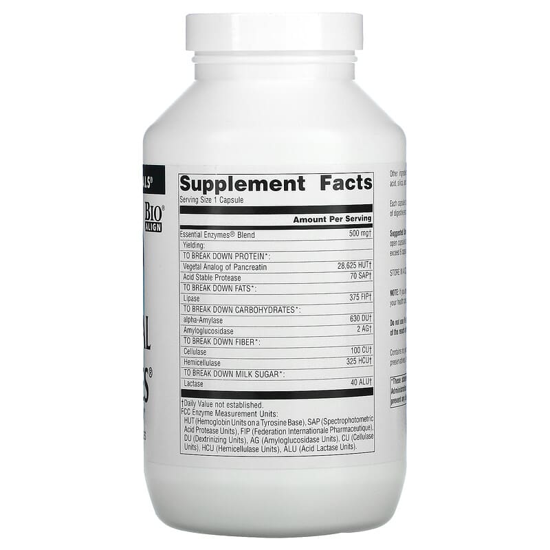 Source Naturals, Daily Essential Enzymes, Digestive Aid, 500 mg, 360 Capsules 21078018049