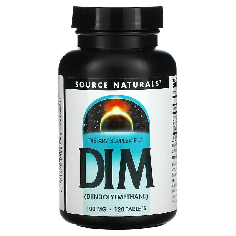 Source Naturals DIM (Diindolylmethane) 100 mg 120 Tablets 21078015673