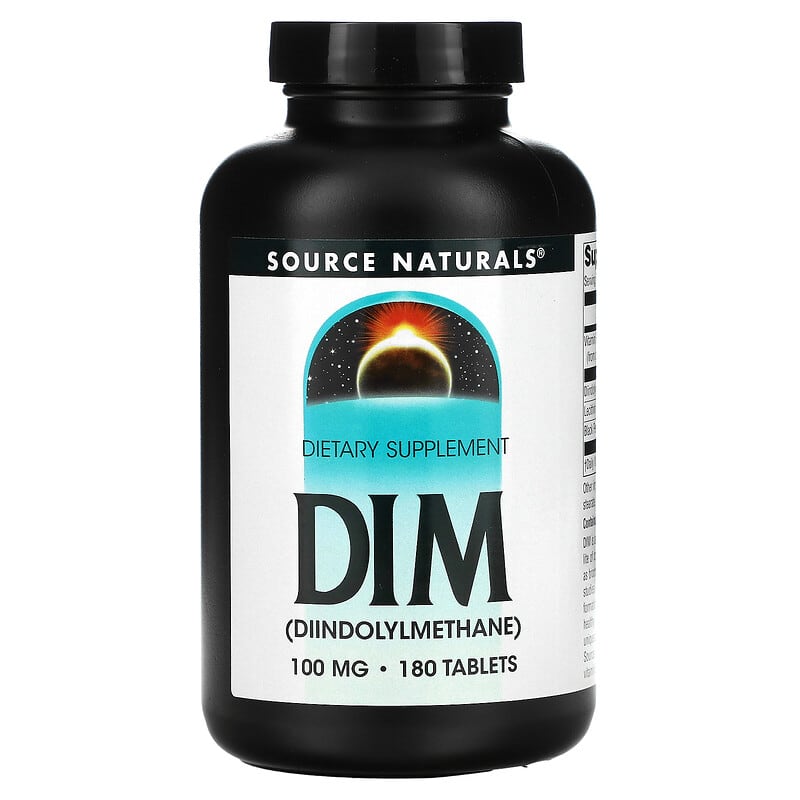 Source Naturals DIM (Diindolylmethane) 100 mg 180 Tablets 21078020448