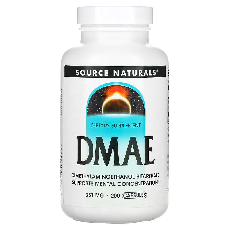 Source Naturals DMAE 351 mg 200 Capsules 21078015833