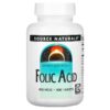 Source Naturals Folic Acid 800 mcg 500 Tablets 21078004844